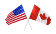 american and canadian flag